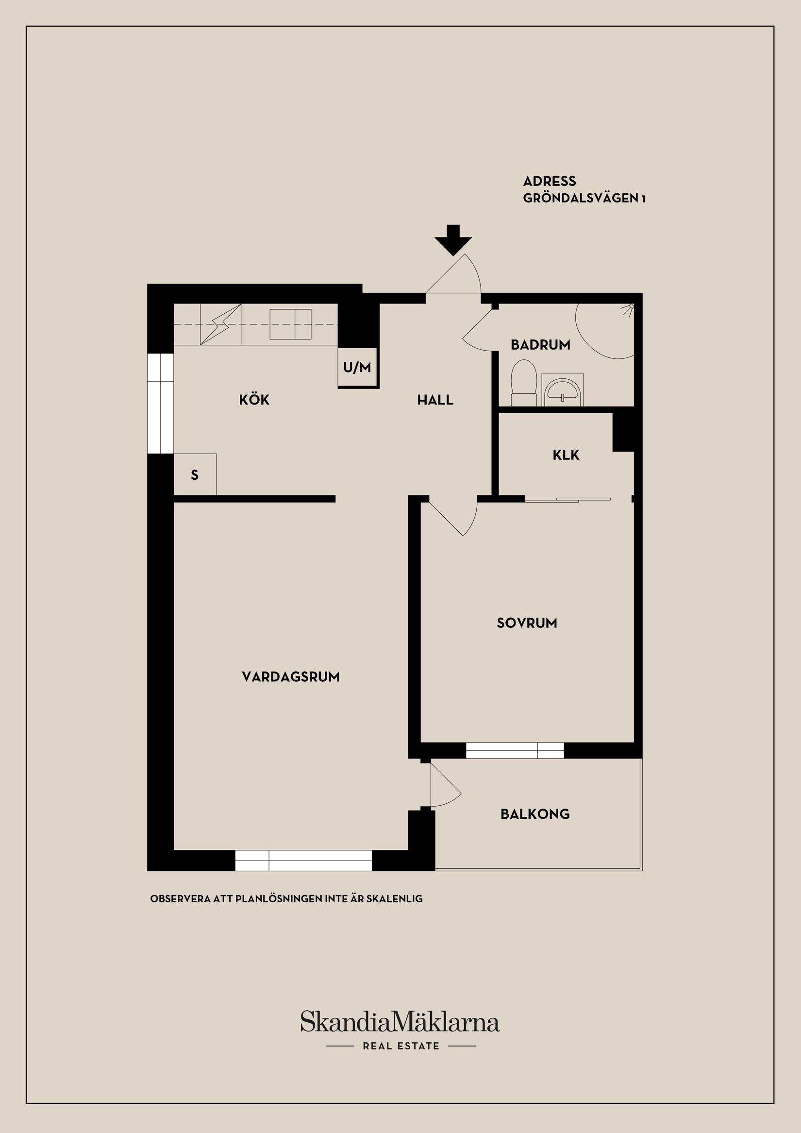 Bostadsrätt, Gröndalsvägen 1, Tumba Torg, Botkyrka