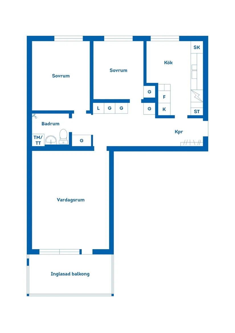 Bostadsrätt, Byggmästaregatan 2D, Långö, Karlskrona