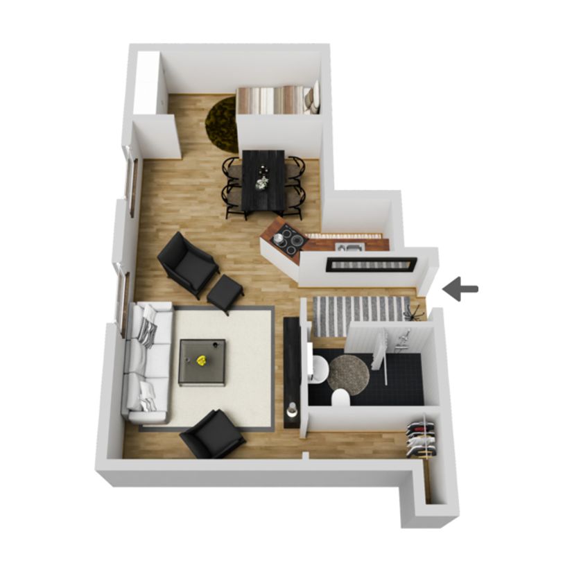 Bostadsrätt, Albäcksgatan 1A, Södermalm, Sundsvall