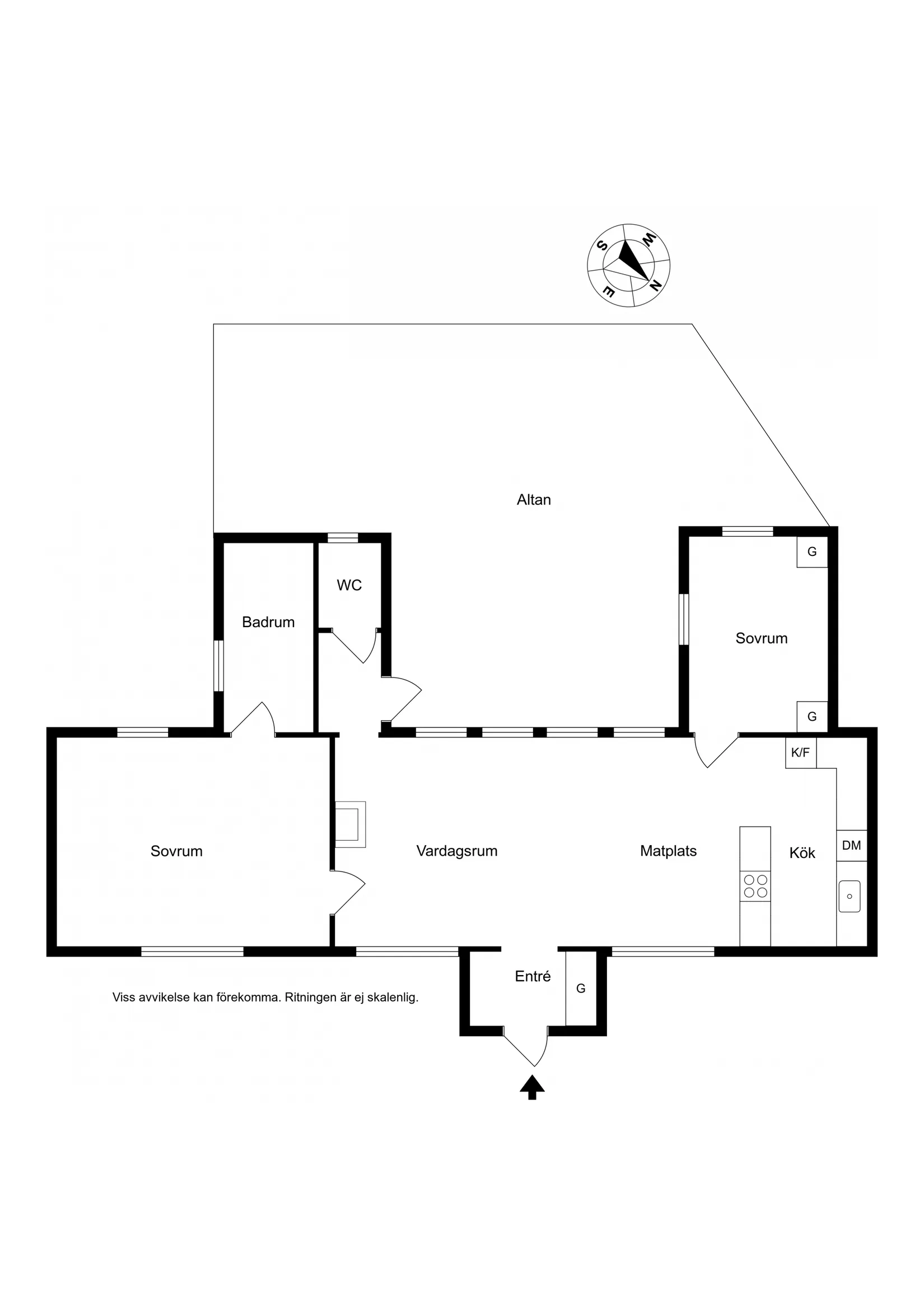 Villa, Ekekullevägen 4, Gamla Köpstad / Träslövsläge, Varberg