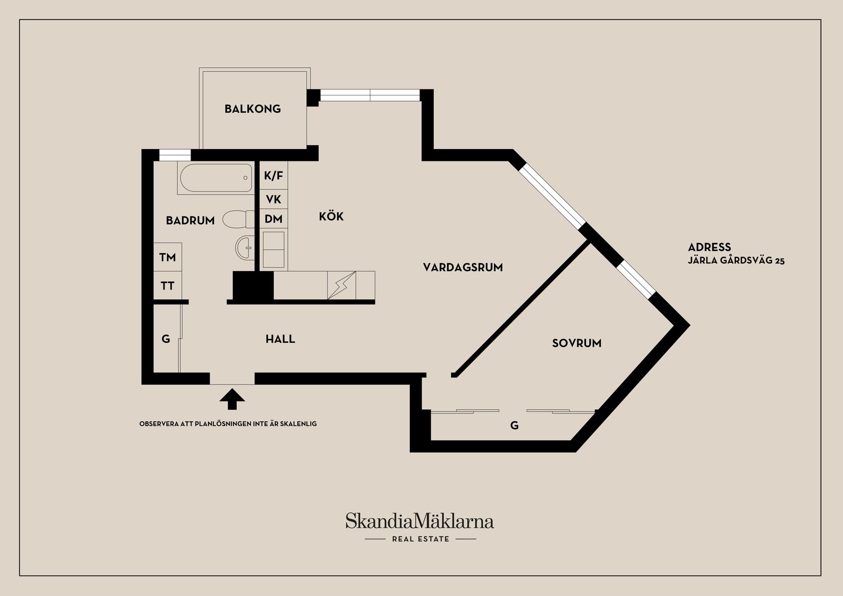 Bostadsrätt, Järla gårdsväg 25, Järla Sjö, Nacka