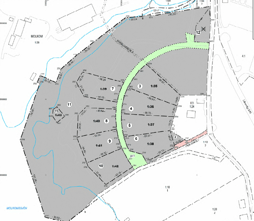 Tomt, Näckrosvägen, Molkom, Karlstad