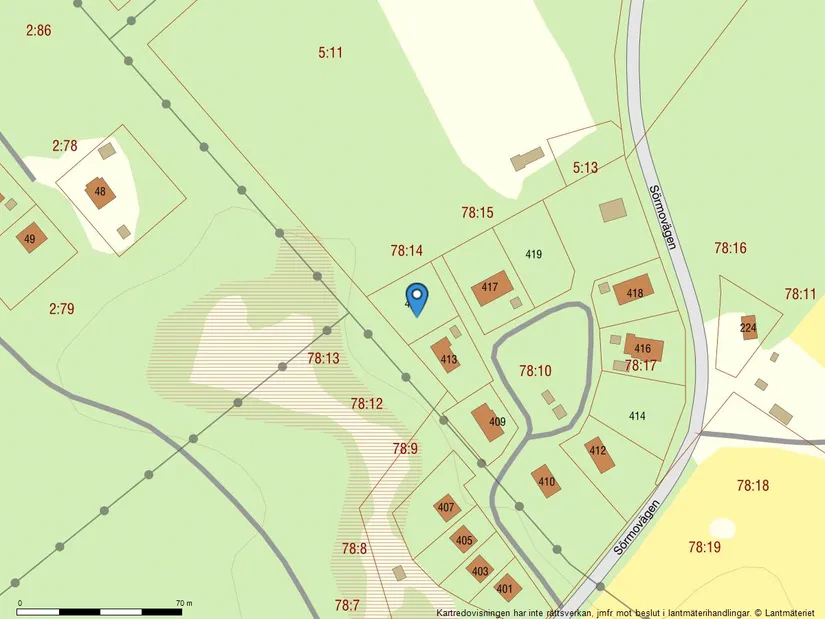 Tomt, Ljusnedals fritidsby 415, Härjedalen