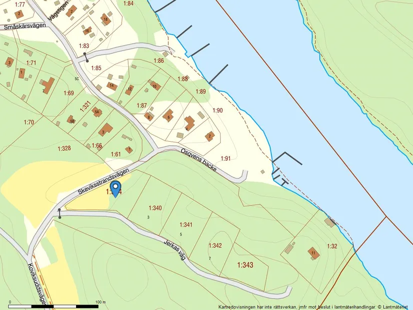 Tomt, Stora Kovik 1:344 (Jerkas väg), Skeviksstrand, Värmdö