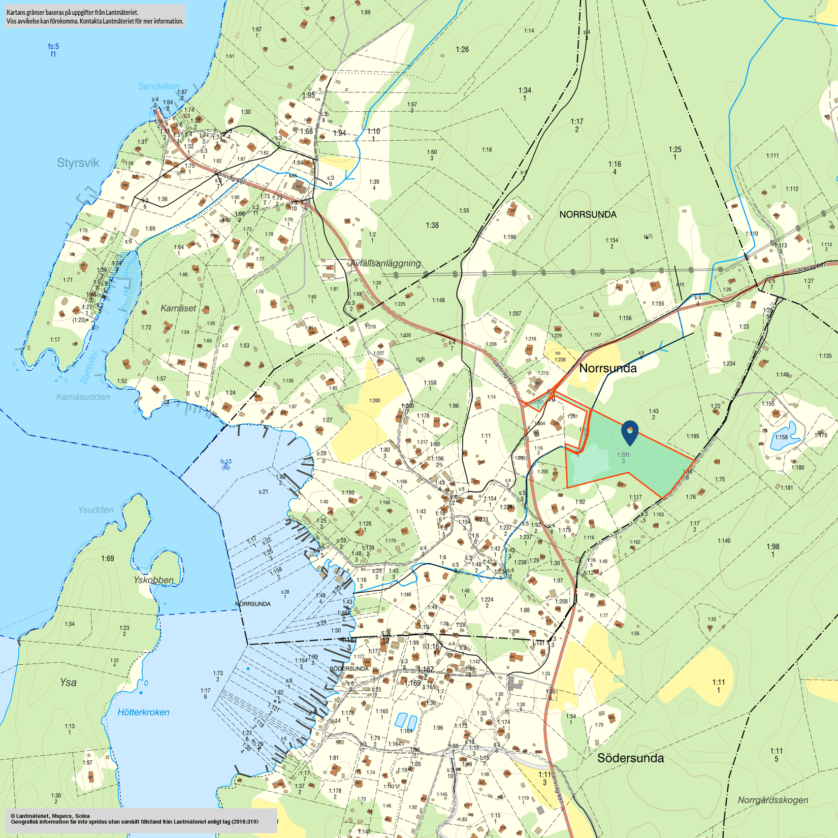 Gård/Skog, Runmarö Norrsunda 1:201, Norrsunda, Värmdö