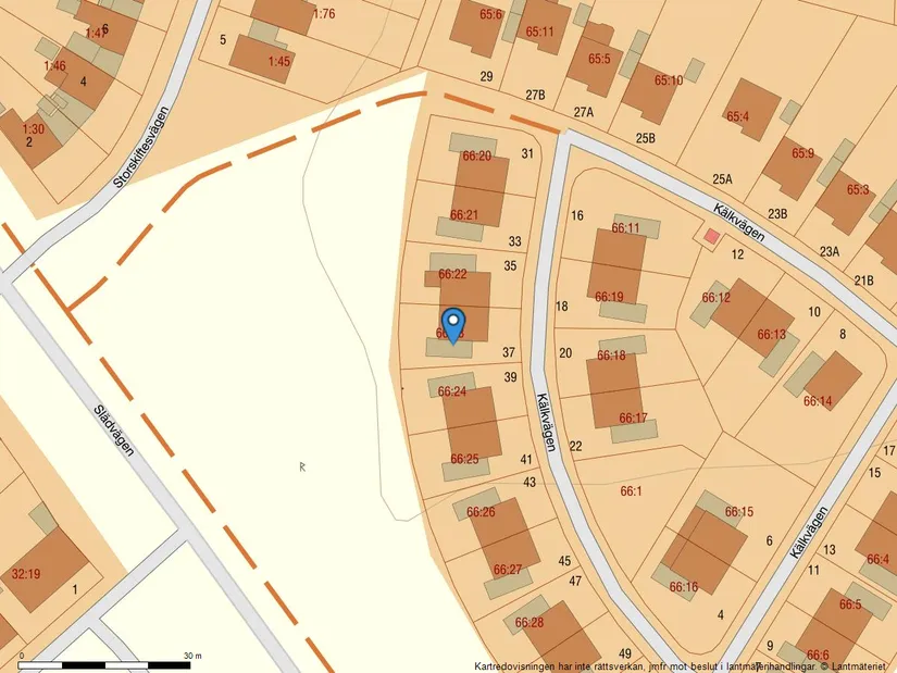 Villa, Radhus, Kälkvägen 37, Valsätra, Uppsala