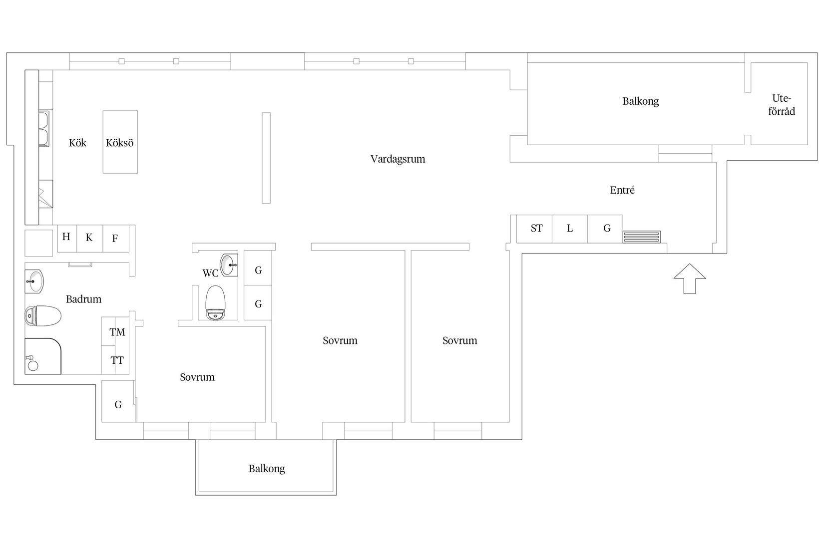 Bostadsrätt, Raoul Wallenbergs gata 18A, Centrum, Växjö