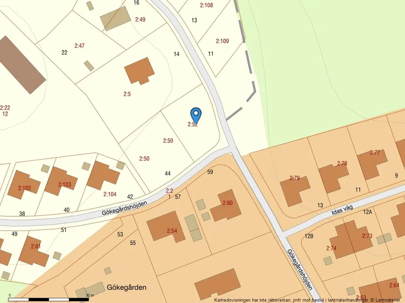 Tomt, Gökegårdshöjden 12, Öjersjö, Partille