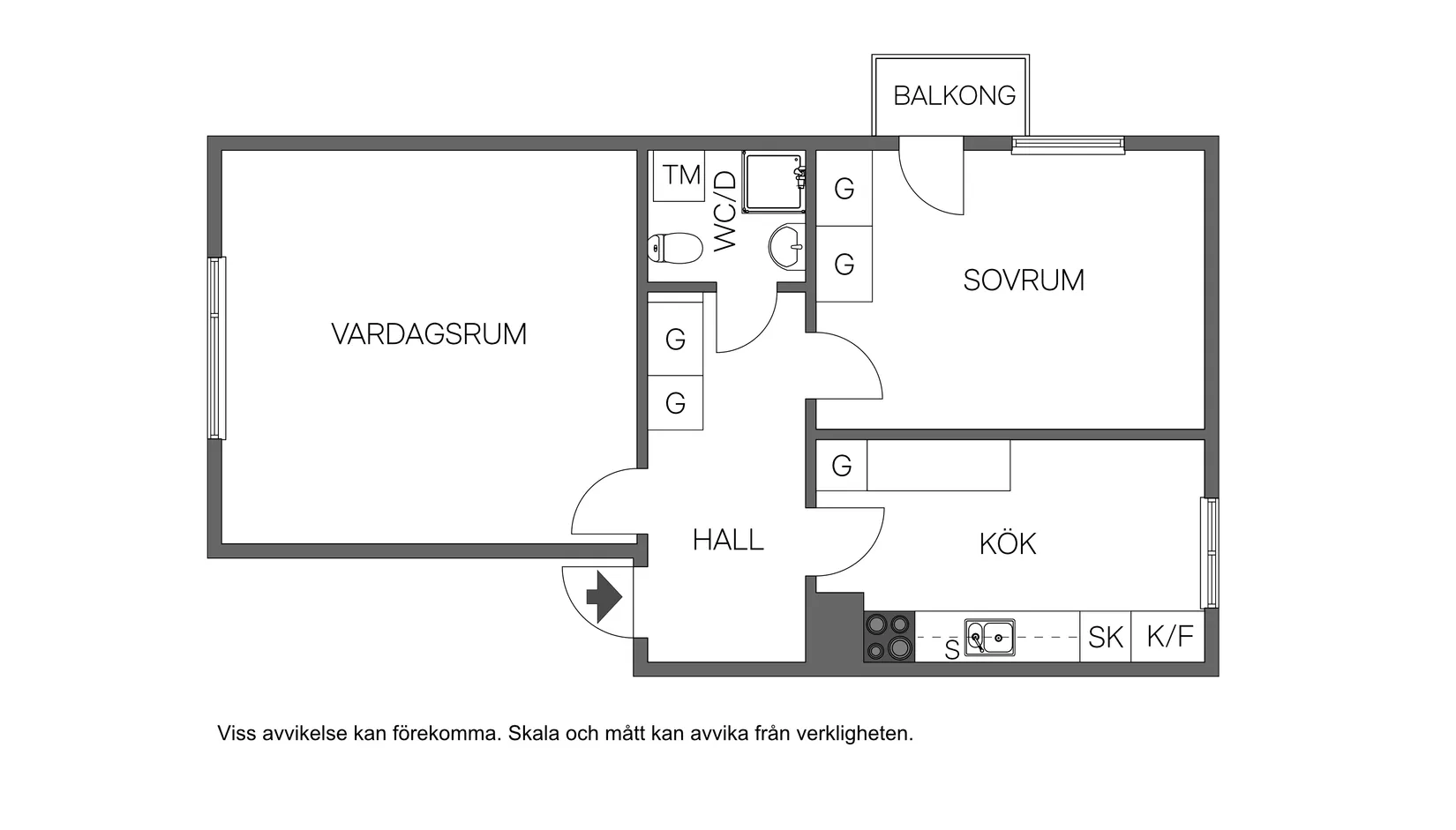 Bostadsrätt, Östra Kyrkogatan 54B, Haga, Umeå