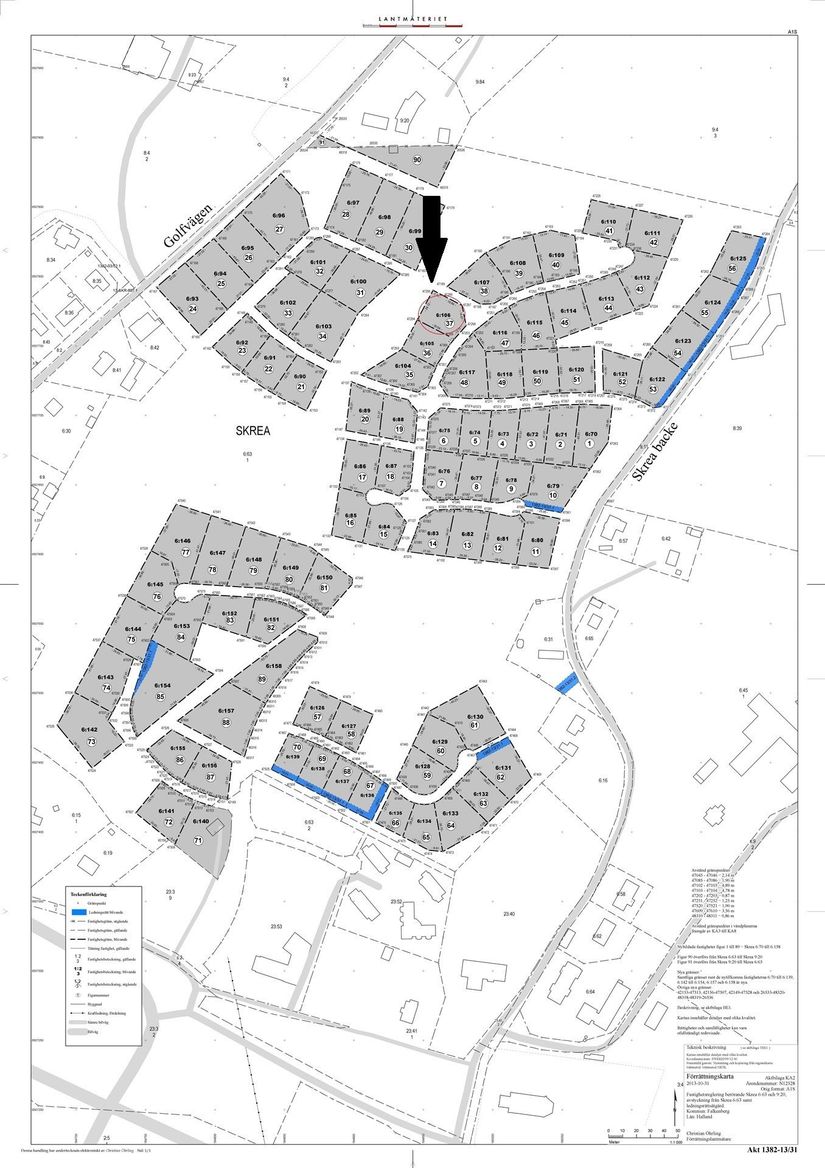 Tomt, Brunekullevägen 21, Skrea / Brune Kulle, Falkenberg