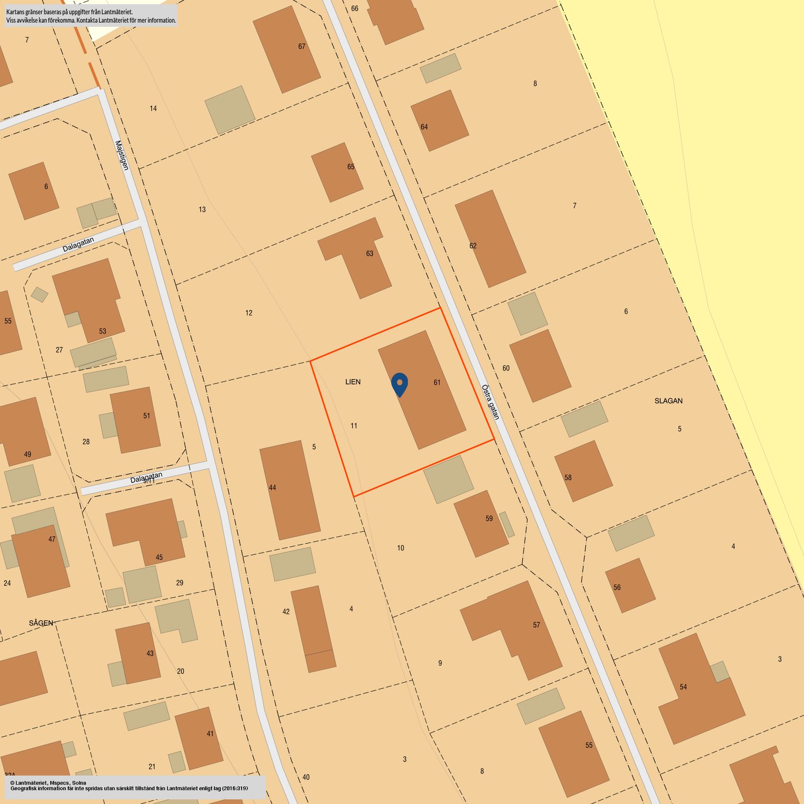 Villa, Östra gatan 61, Kumla