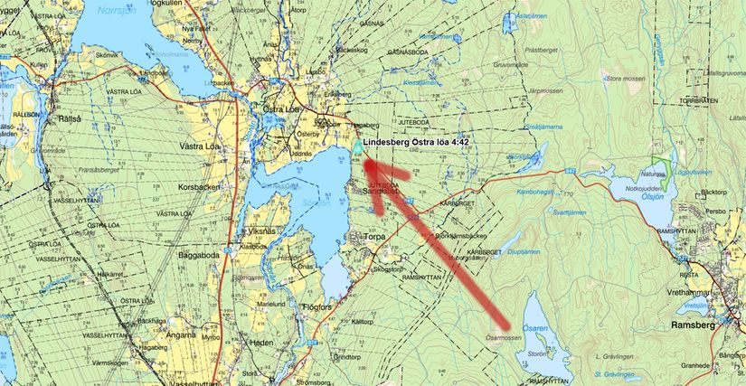 Tomt, Sandfallet 105, Lindesberg