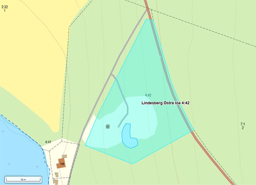 Tomt, Sandfallet 105, Lindesberg