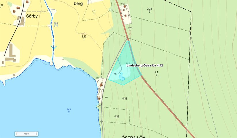 Tomt, Sandfallet 105, Lindesberg