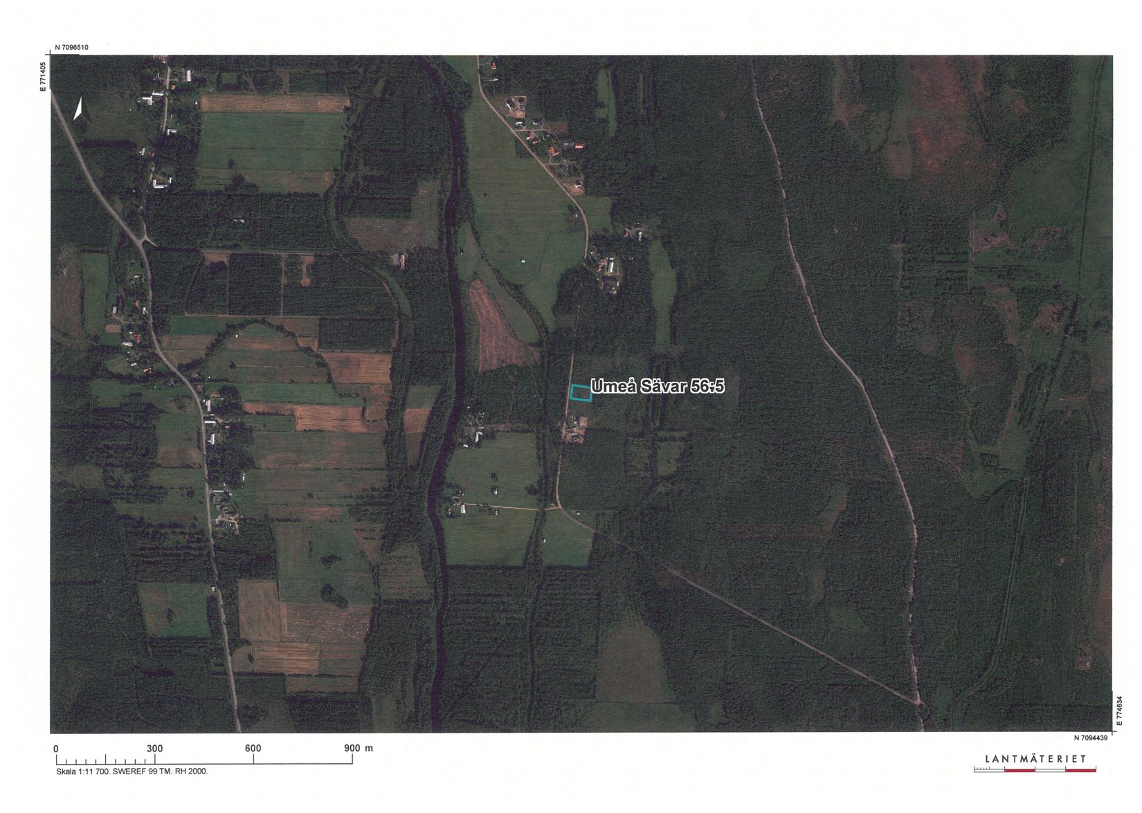 Tomt, Granvägen 25, Sävar, Umeå