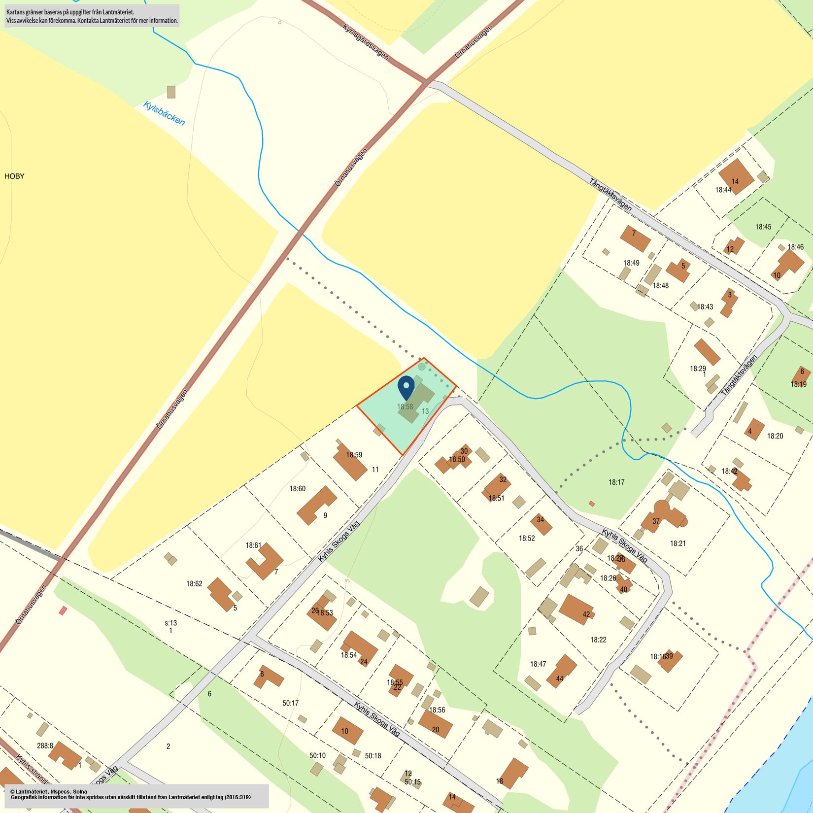 Villa, Kyhls Skogs väg 13, Kyhls strand, Simrishamn