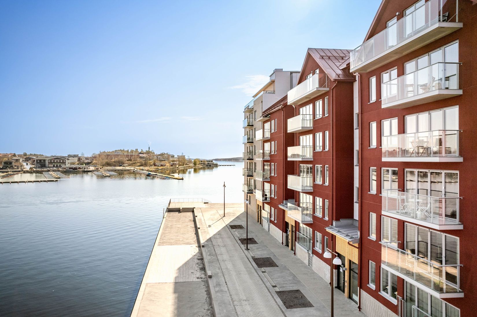 Bostadsrätt, Fernes Gränd 3e, Centralt-Kattvikskajen, Hudiksvall