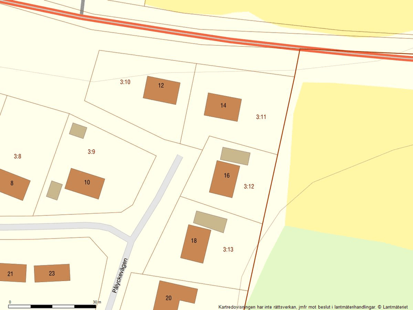 Villa, Pålyckevägen 16, Fridlevstad, Karlskrona