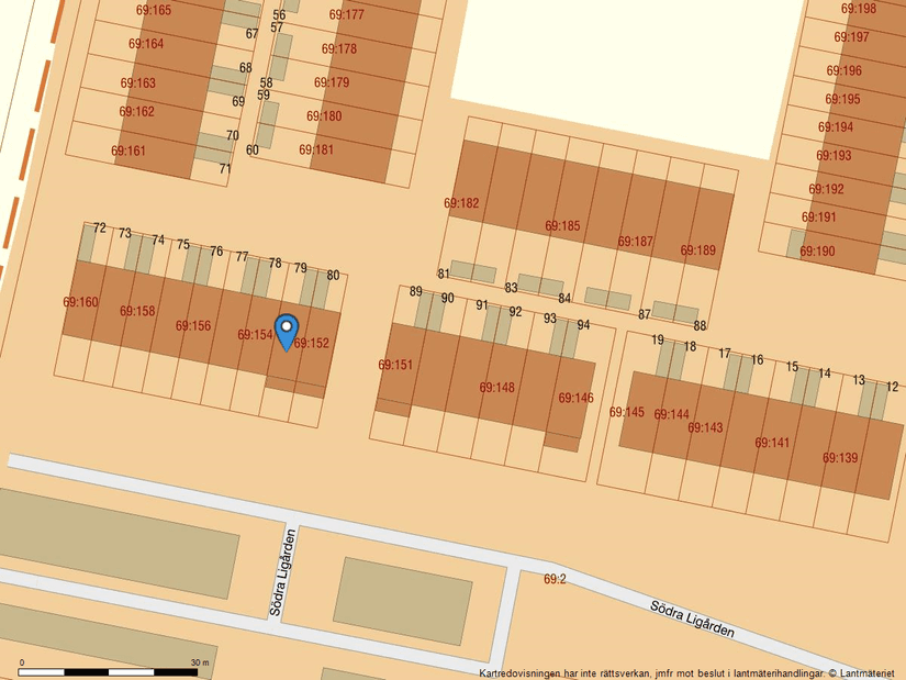 Villa, Radhus, Norra Ligården 79, Hisings Kärra, Göteborg