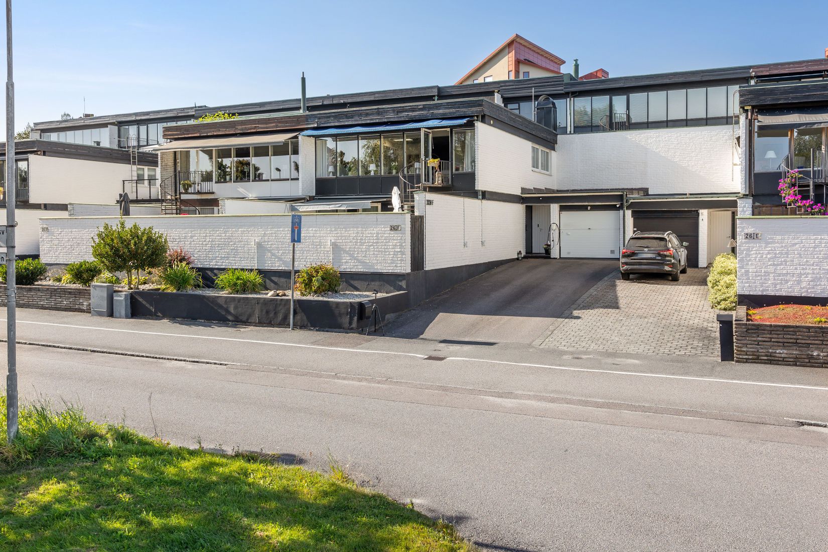 Villa, Radhus, Söndrumsvägen 26F, Rotorp, Halmstad