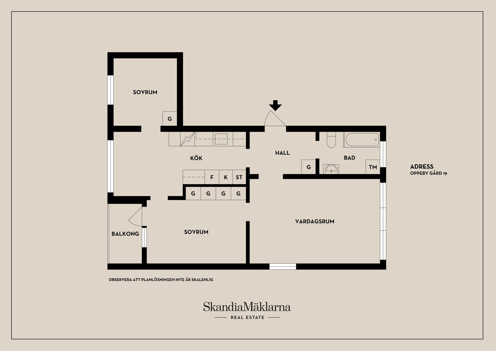 Bostadsrätt, Oppeby gård 19, Oppeby Gård, Nyköping