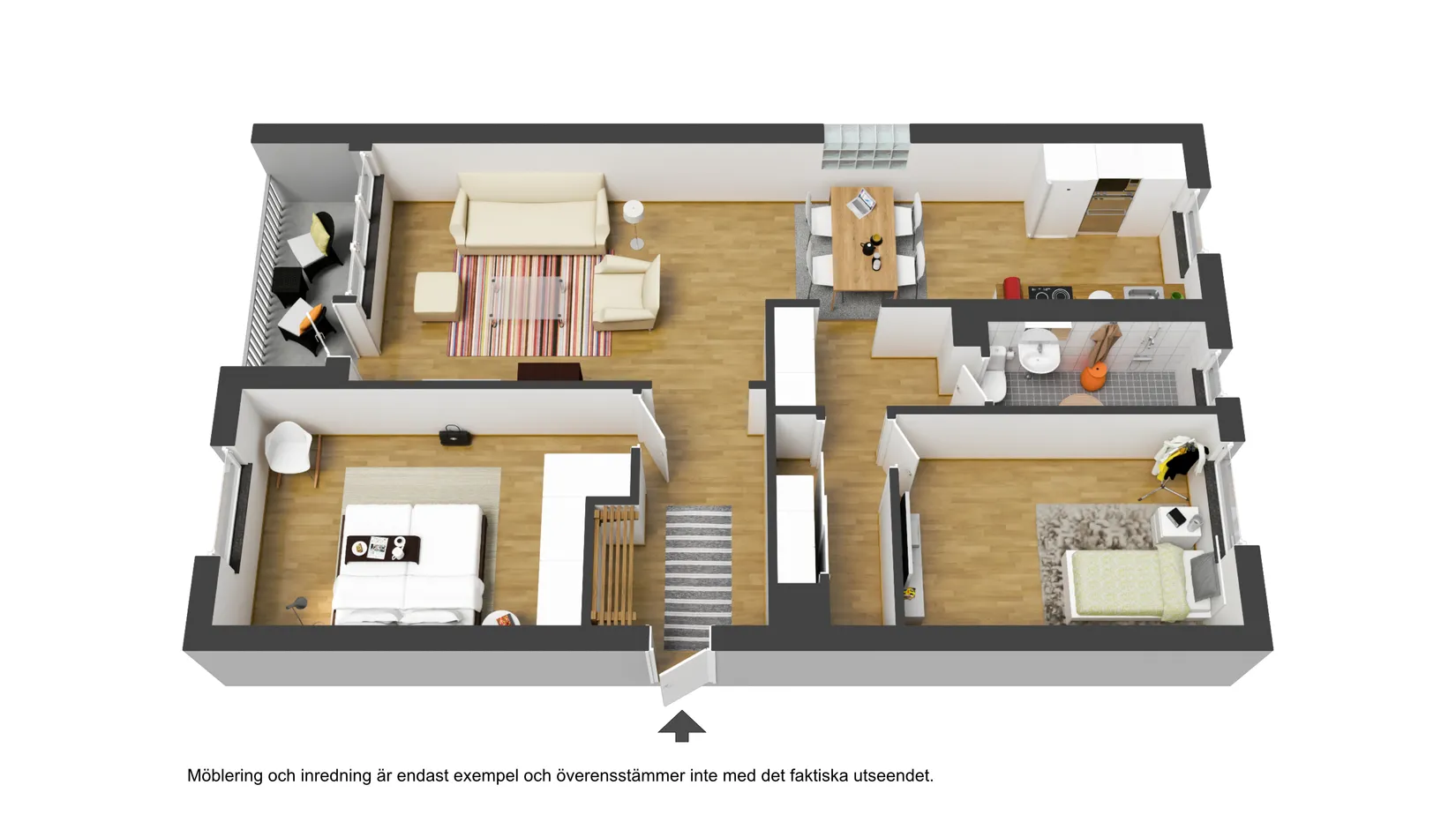 Bostadsrätt, Järnvägsallén 16D, Centralt, Umeå