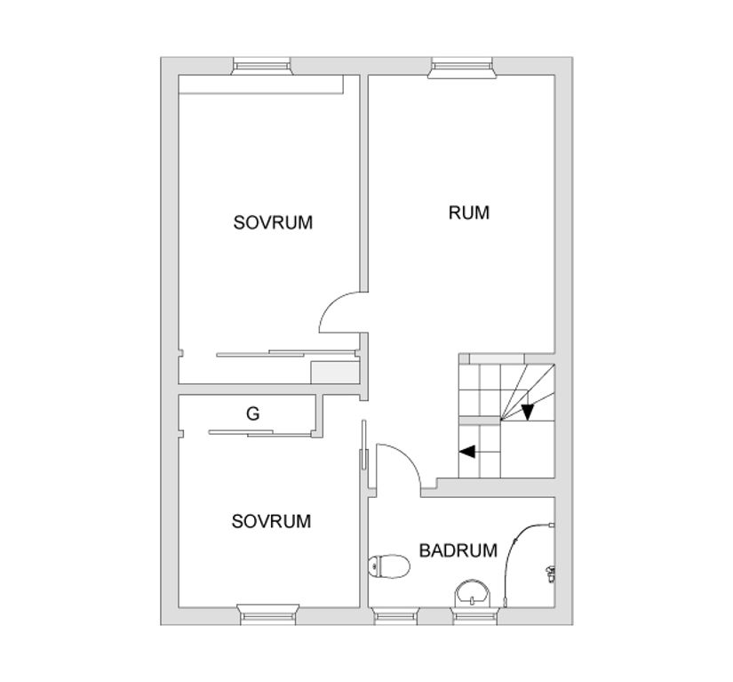 Villa, Radhus, Gulklövergatan 70, Nödinge, Ale