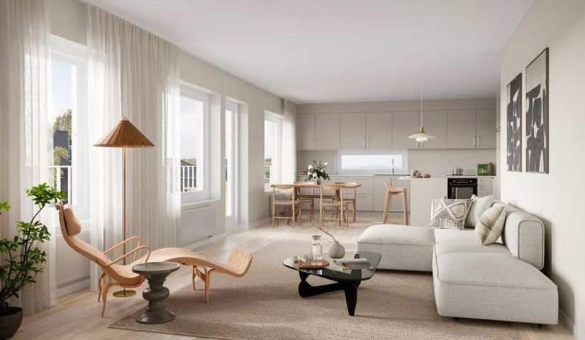 Bostadsrätt, Blå Tornet. Lägenheter för dig som är 55+ och vill bo smakfullt och bekvämt, i Täbys bästa läge. , Roslags Näsby, Täby