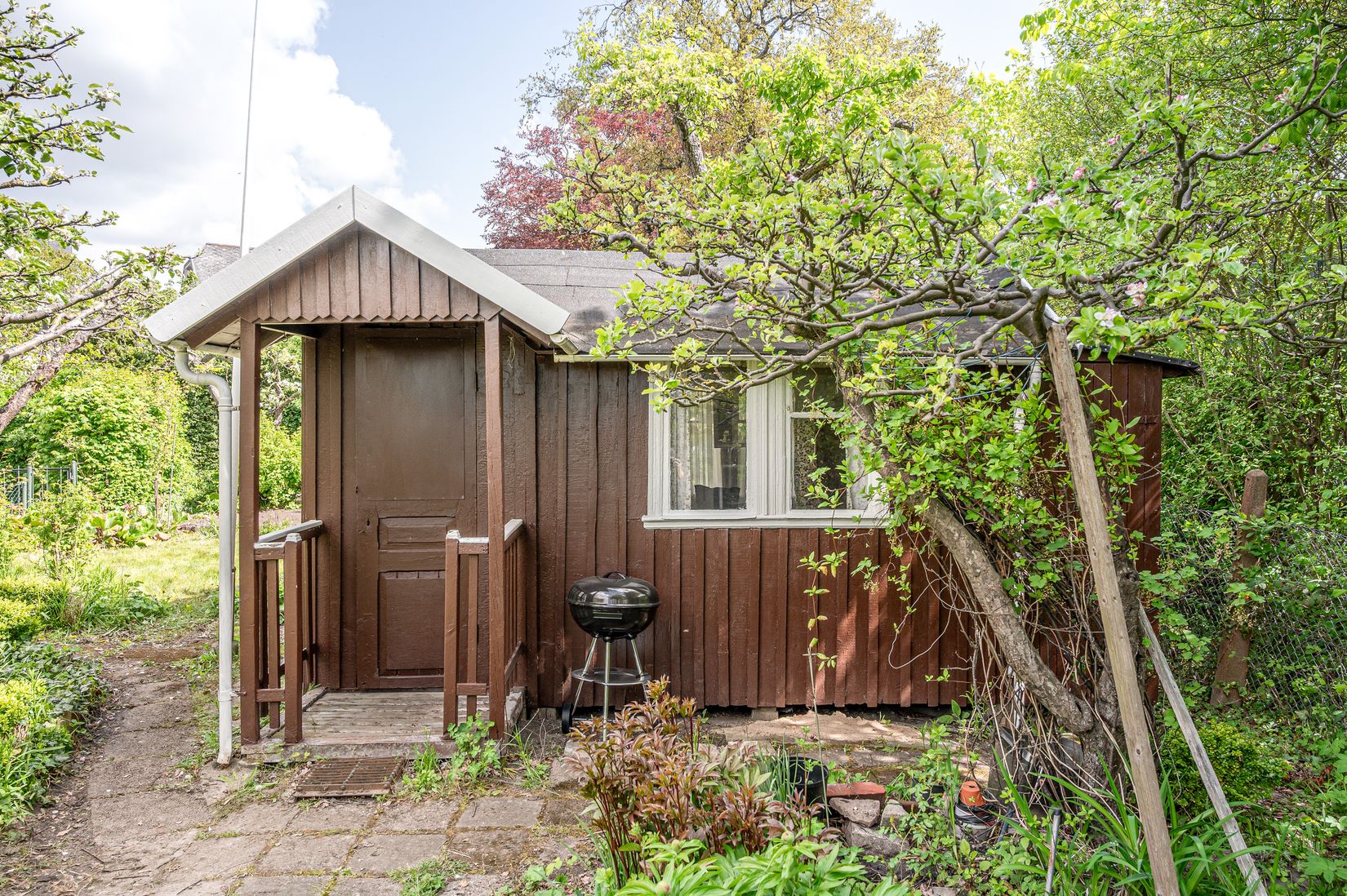 Fritidshus, Rådmansgatan 15 - kolonistuga (17&18) i koloniområdet S:t Månslyckan, Jutahusen, Lund