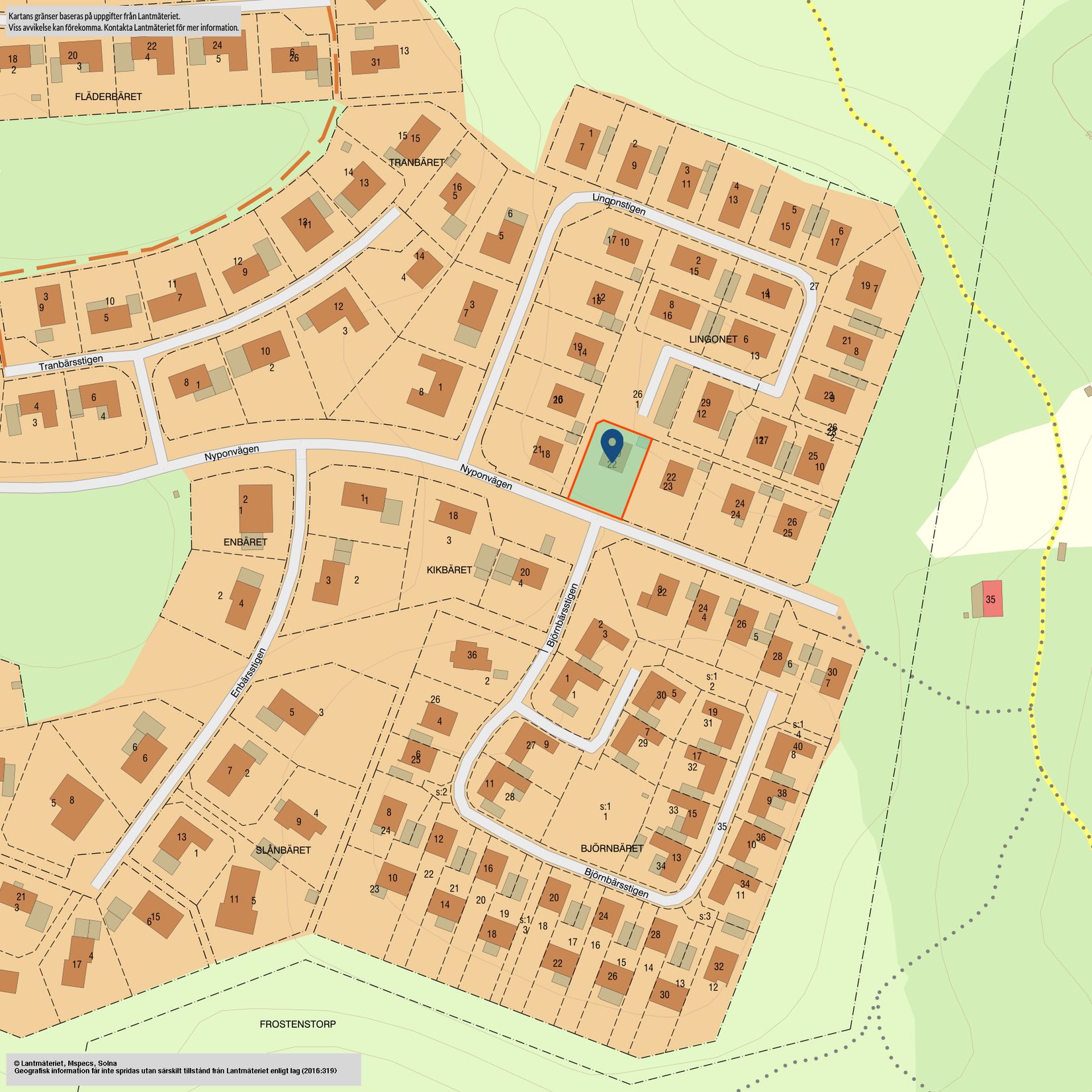 Villa, Lingonstigen 20, Norra Prästslätten, Karlshamn