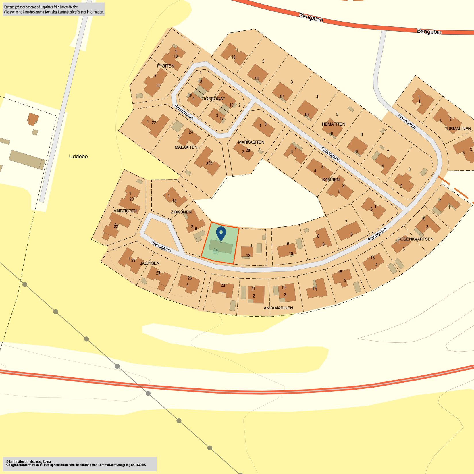 Villa, Pianogatan 14, Vilhelmsro, Falköping