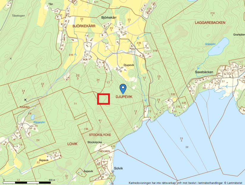 Tomt, Djupeviksvägen 10, Simmenäs, Alingsås