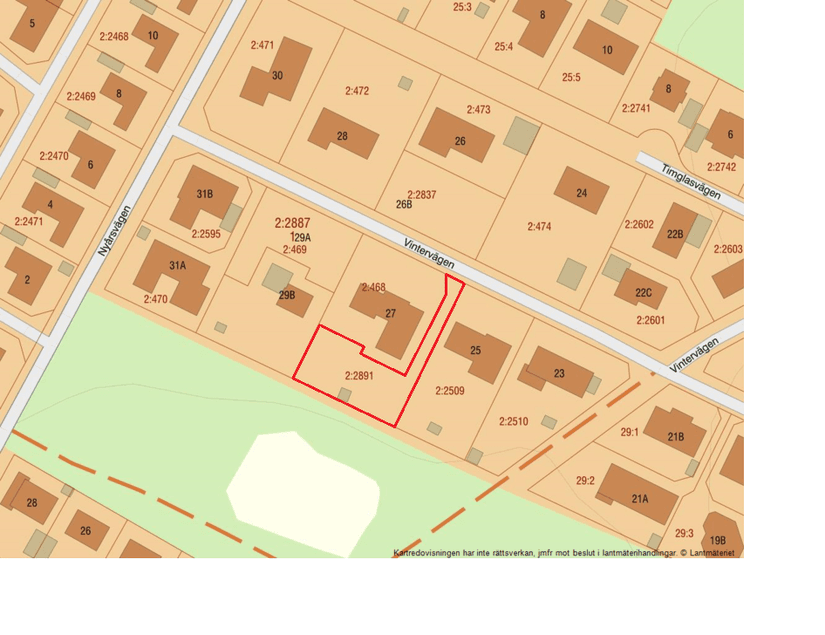 Tomt, Vintervägen 27B (preliminär adress), Jakobsberg, Järfälla