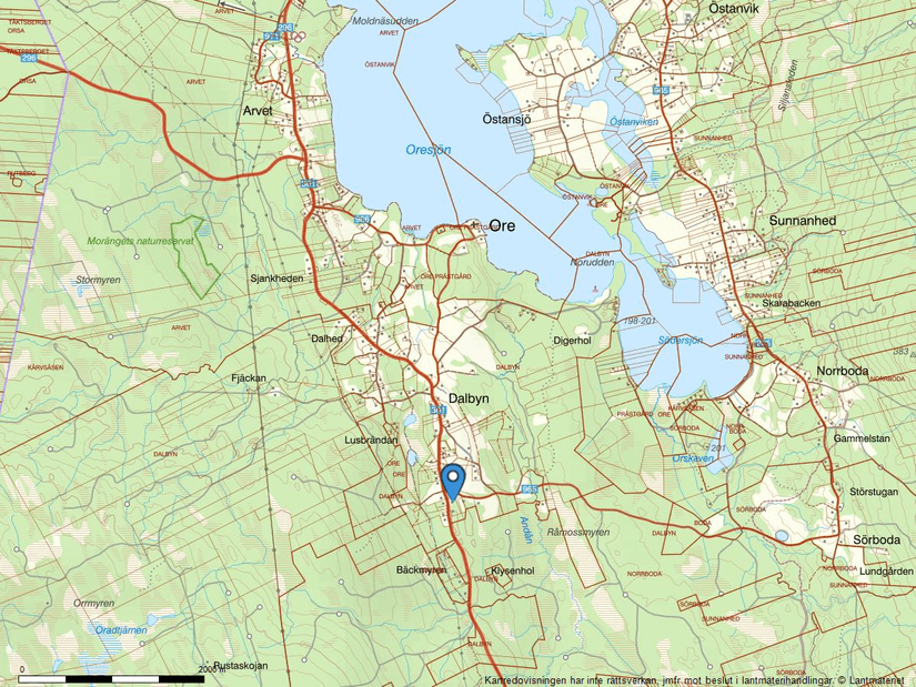 Tomt, Dalbyn Furudalsvägen 626, Dalbyn, Rättvik
