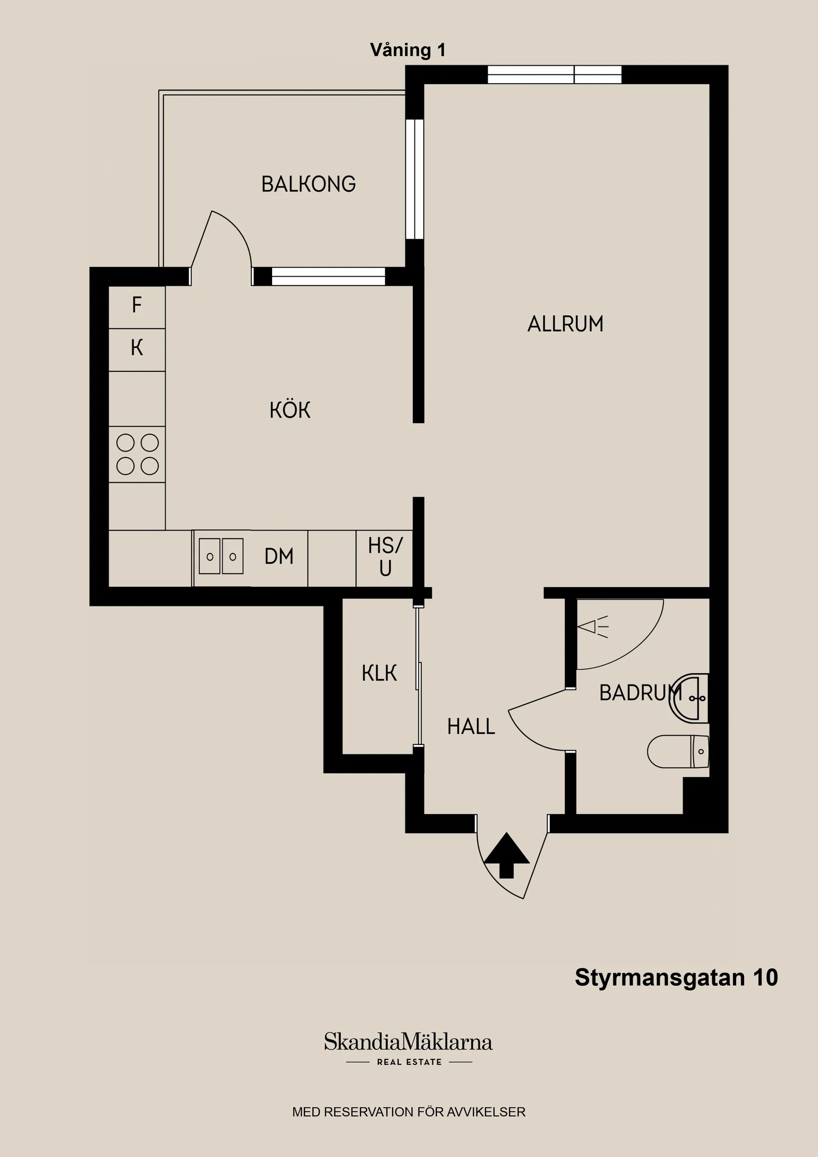 Bostadsrätt, Styrmansgatan 10, Brynäs, Gävle