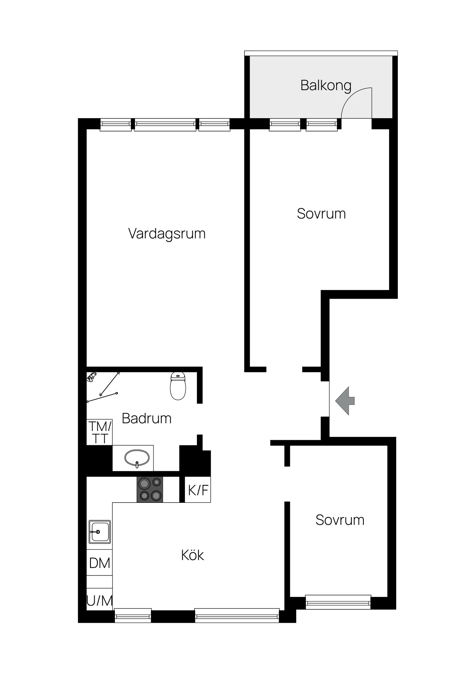 Bostadsrätt, Skillingsgatan 95, Borås