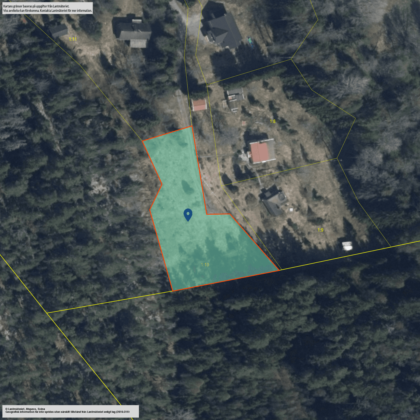 Tomt, Adress saknas, Mariefred, Strängnäs