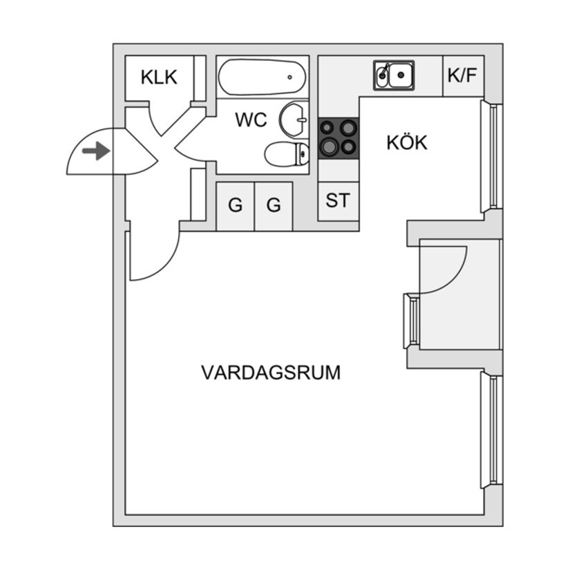 Bostadsrätt, Johannedalsvägen 24, Sundsbruk, Sundsvall