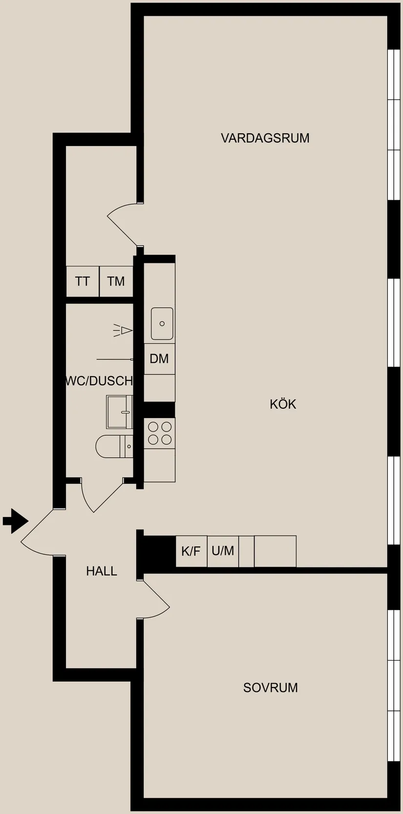 Bostadsrätt, Trozelligatan 23, Söder, Norrköping