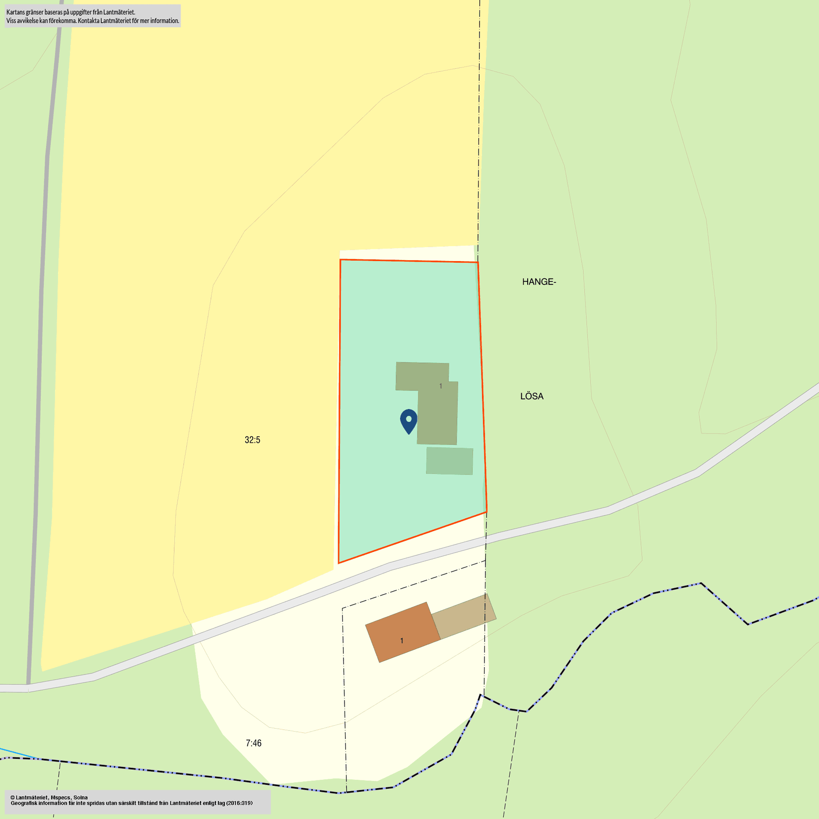 Villa, Hangelösa Skogsbäcken 1, Götene