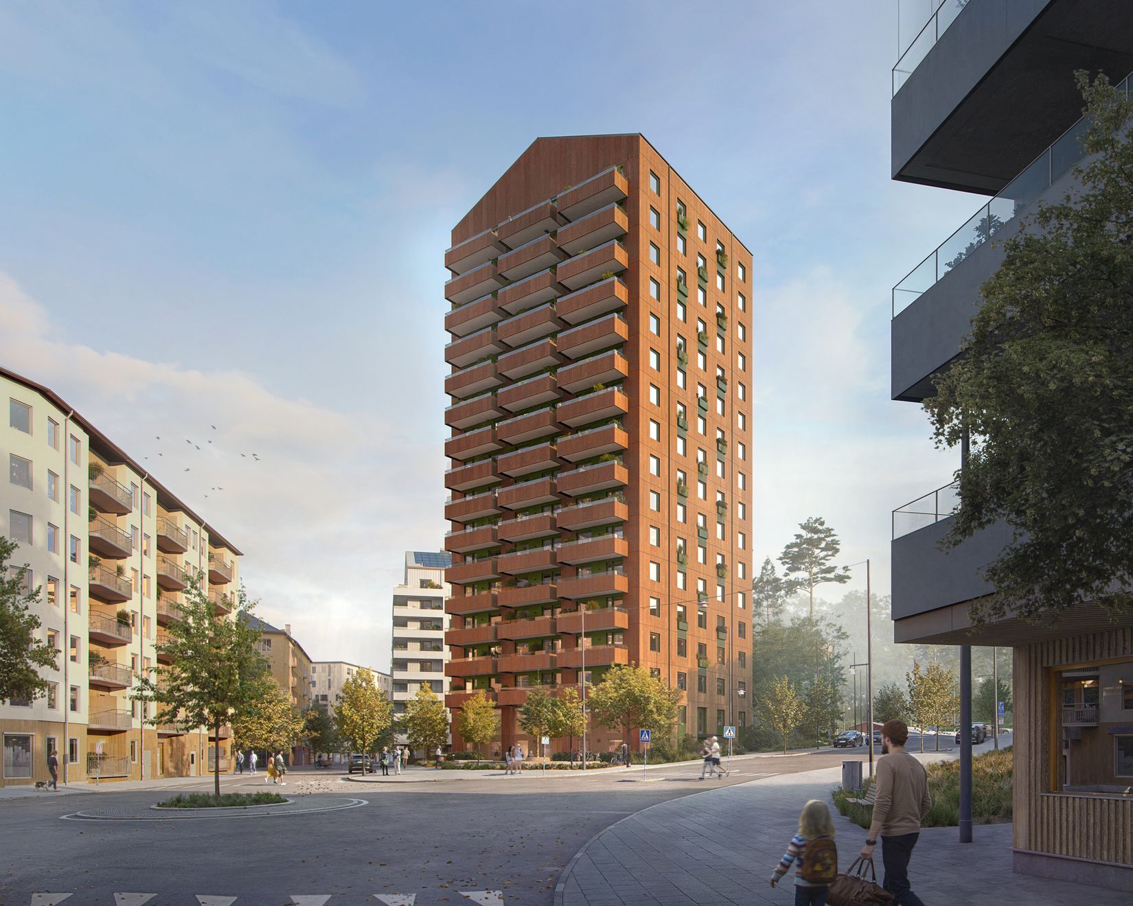 Bostadsrätt, Gaffelseglet 19 lgh 2603 Vyn, våning 16, skylevel, högst upp, Vega, Haninge