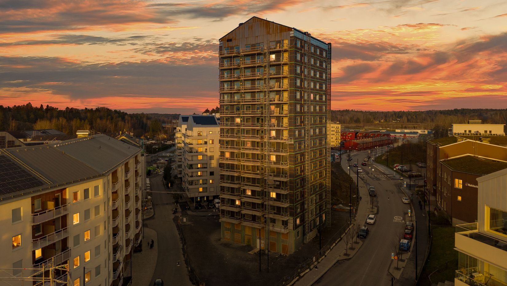 Bostadsrätt, Gaffelseglet 19 lgh 2603 Vyn, våning 16, skylevel, högst upp, Vega, Haninge