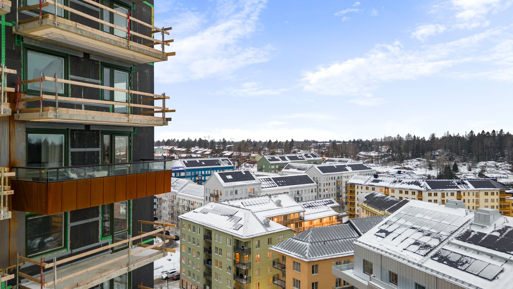 Bostadsrätt, Gaffelseglet 19 lgh 2603 Vyn, våning 16, skylevel, högst upp, Vega, Haninge