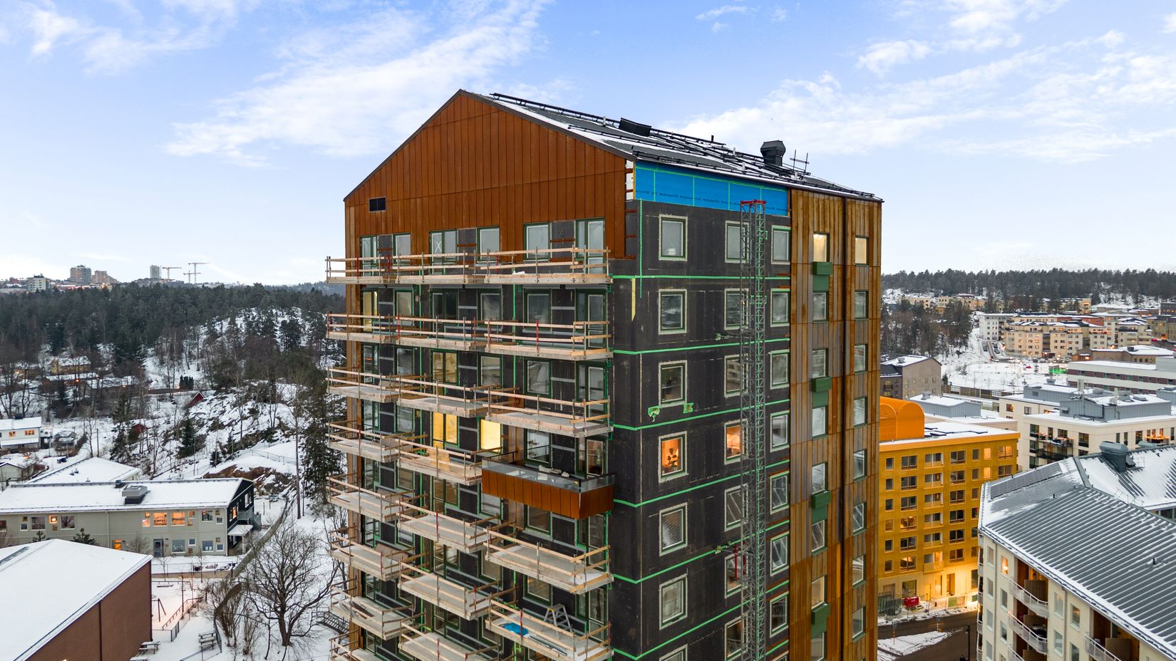Bostadsrätt, Gaffelseglet 19 lgh 2603 Vyn, våning 16, skylevel, högst upp, Vega, Haninge