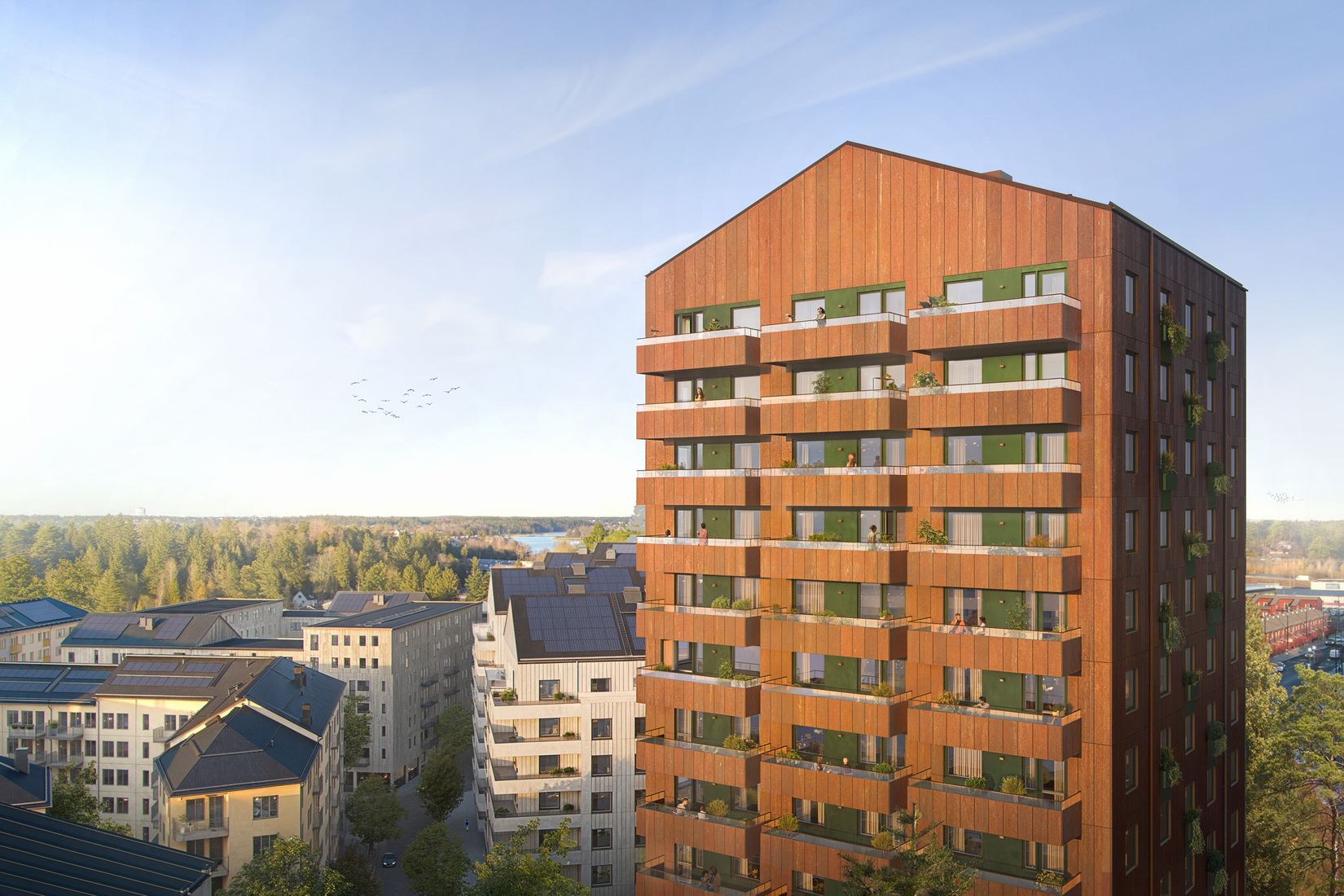 Bostadsrätt, Gaffelseglet 19 lgh 2603 Vyn, våning 16, skylevel, högst upp, Vega, Haninge