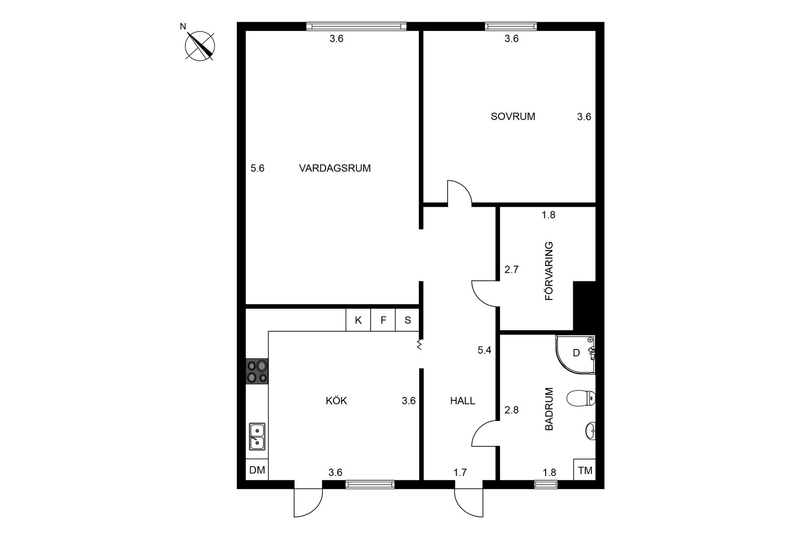 Bostadsrätt, Nygatan 13A, Nordstan, Vänersborg