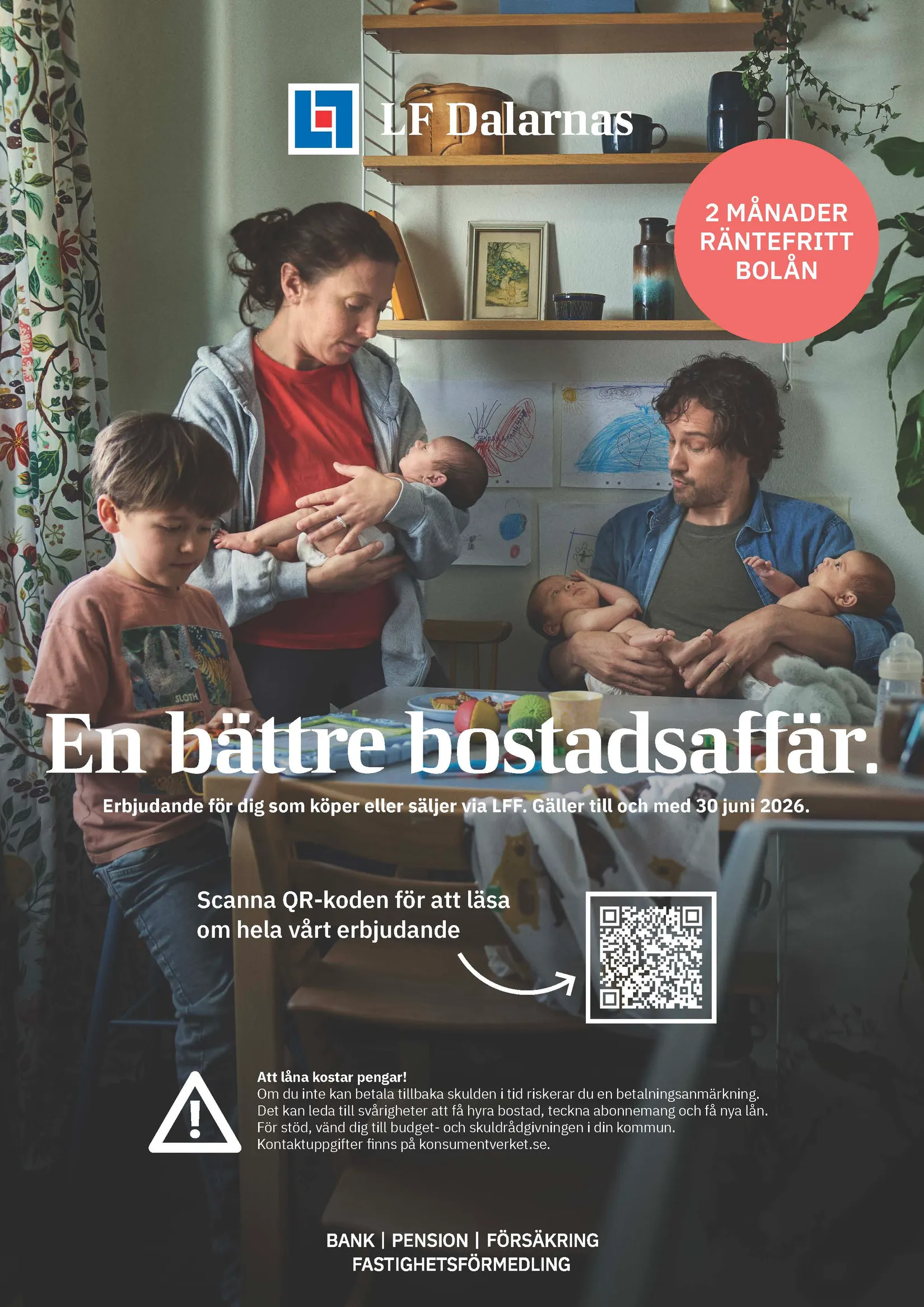 Bostadsrätt, Fridhemsplan 4A, Centralt, Mora
