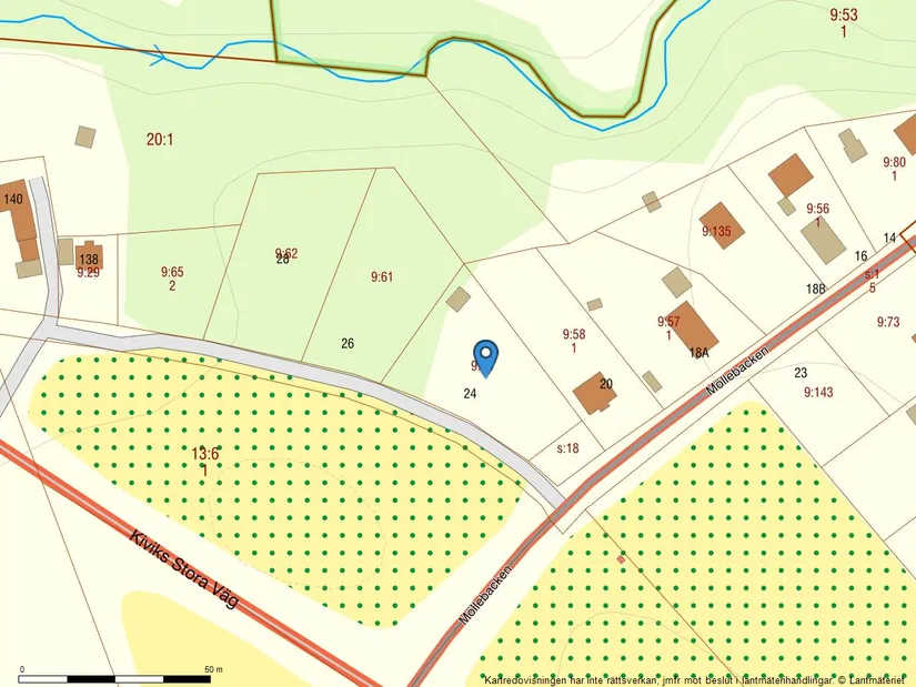 Tomt, Möllebacken 24, Vitemölla, Simrishamn