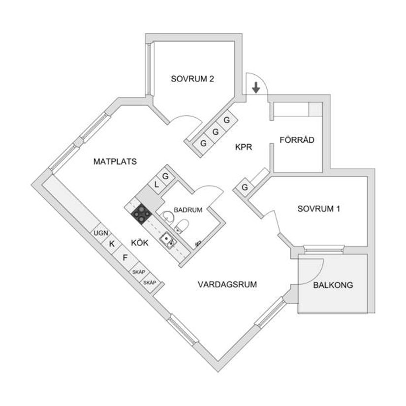 Bostadsrätt, Ekedalsvägen 11B, Jakobsberg, Järfälla