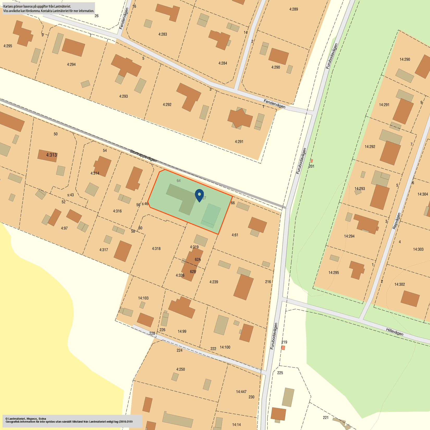 Villa, Stortrappsvägen 64, Furuboda, Kristianstad
